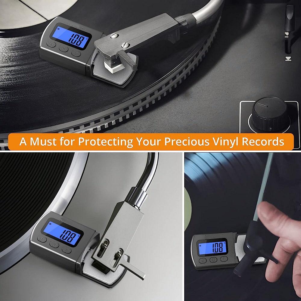 

New Digital LCD Cartridge Scale Gauge 0.01g/5.00g Turntable Stylus Force Gauge Gray