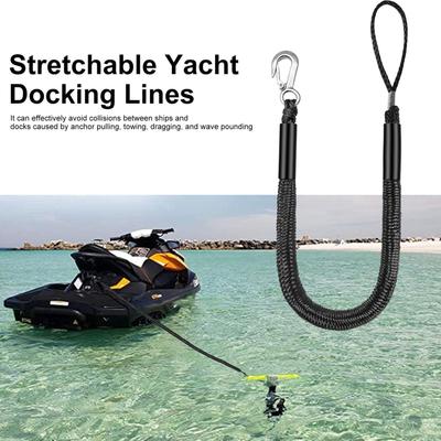 Boat BungeeDock Lines Cords Docking Rope For Kayak Watercraft Jet Ski Pontoon Canoe Power Boat Mooring Rope Accessories