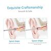 FOMIYES Stainless Steel Ear Wax Removal Tool, Ear Cleaner, Ideal for Ear Cleaning, Practical Ear Cleaning Goods, Silver Material, 2 Sets