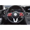 Fit For Benz GLB W247 - Aluminum Red Steering Wheel Button Cover Trim 2x