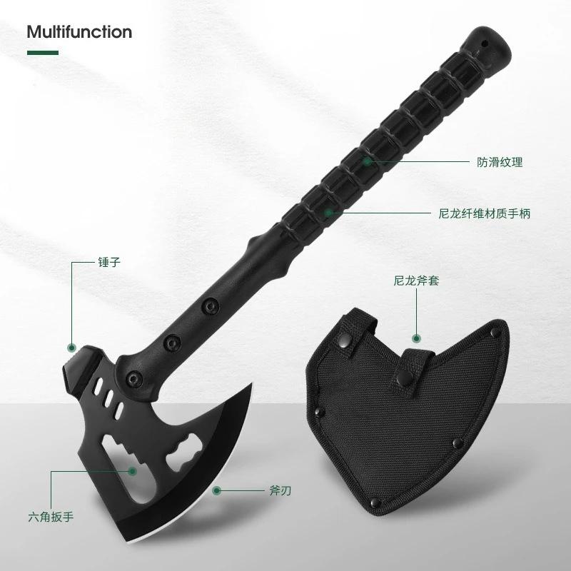 High-quality and Durable Multi Functional Tactical Axe for Self-defense Convenient for Outdoor Survival Household Logging Tool