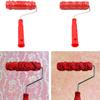 7-Inch Assorted Embossed Pattern Painting Roller with Plastic Handle Big Flower