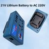 DC 21V To AC 180V-220V 120W Portable Power Inverter Smart Transformer for Makita 18V Battery