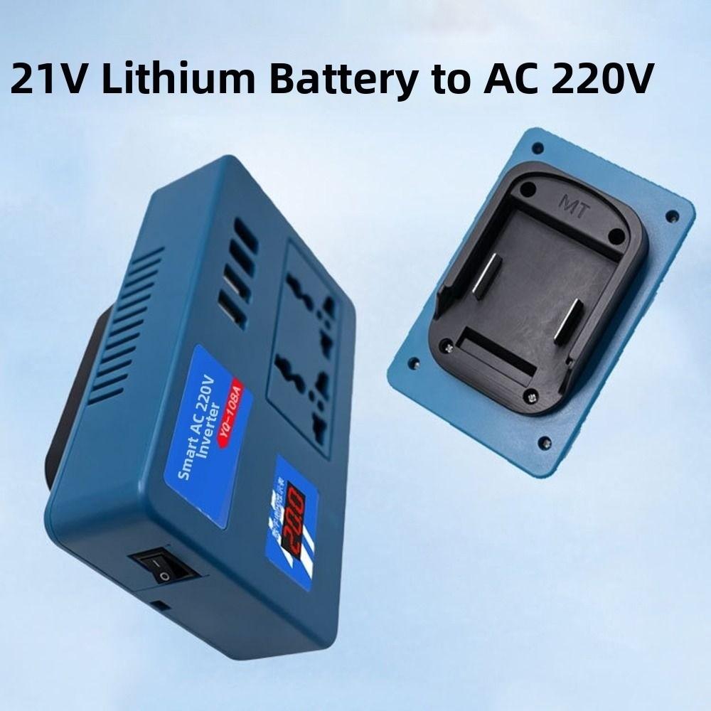DC 21V To AC 180V-220V 120W Portable Power Inverter Smart Transformer for Makita 18V Battery