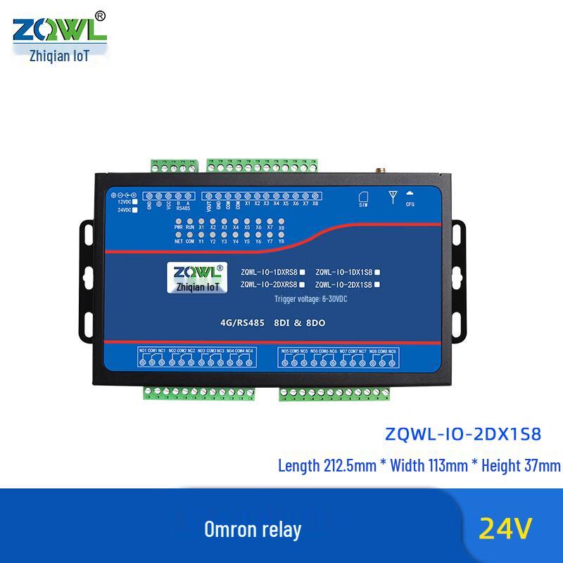 Industrial 8-Channel 4G Remote IO Control Relay Module