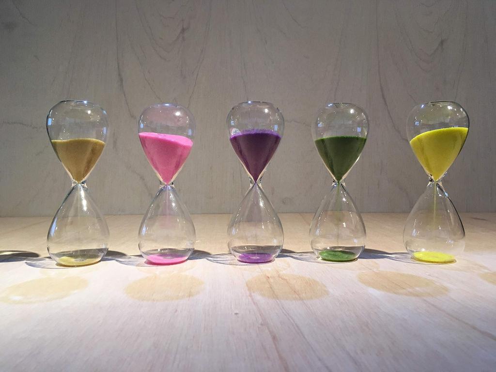 Hirota Glass Hourglass, 3-minute, Gold, ST-3G