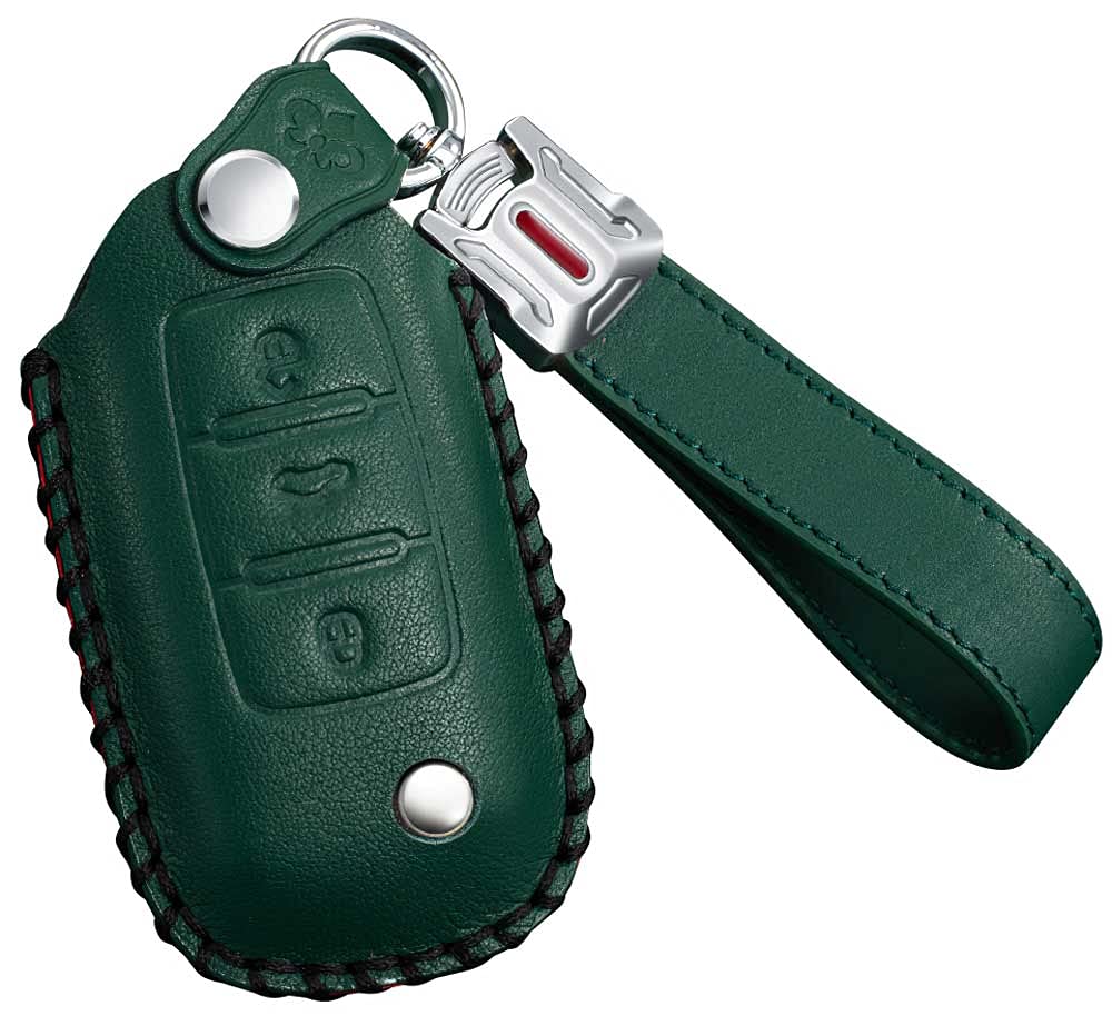 Volkswagen Exclusive Smart Key Case, Key Cover, Key Holder, For Remote Control, Stain, Scratch-Resistant,