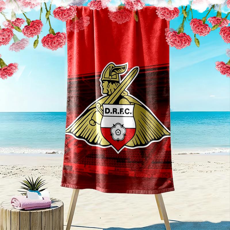 Doncaster Rovers Football Club Print Beach Towel Large Soft Quick Dry Towel For Beach Camping Swimming