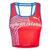 Womens/Ladies Cayman Islands Strappy Fitted Crop Top