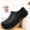 Fashion Men Chef Shoes Man Summer Beach Slippers Water-proof Oil-proof Kitchen Shoes Non-slip Garden Clogs Hotel Work Shoe EVA Sandal