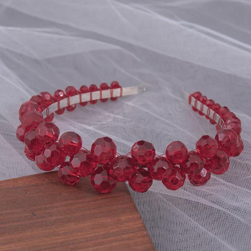 Bentiță cu Mărgele de Cristal European - Voal de Mireasă și Accesoriu de Păr