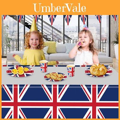 Verleihen Sie Ihrer nächsten Veranstaltung einen Hauch von Eleganz mit dem Partyzubehör-Set mit britischer Flagge Einfache und schnelle Reinigung garantiert!