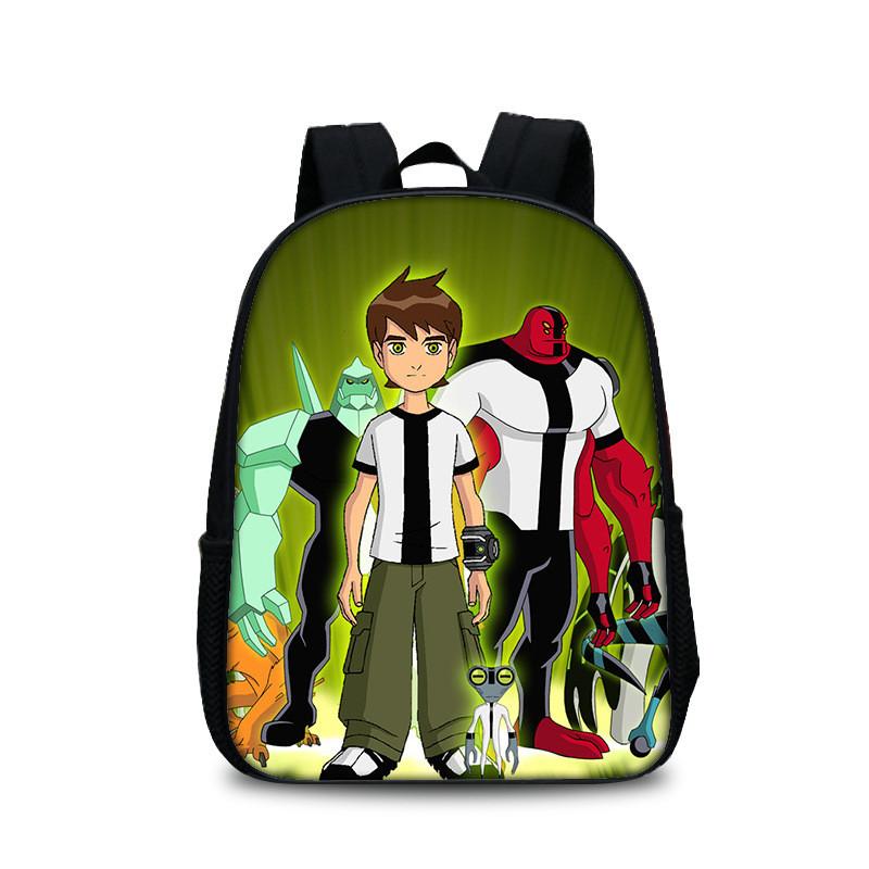 Mochila Escolar Ben 10 para Adolescentes con Diseño Cómodo Bolsa para Libros de Nailon para Estudiantes