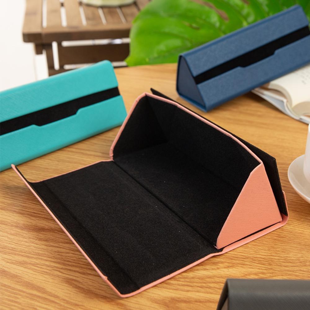 Foldable Sunglasses Storage Box Leather Hard Case Fashion Glasses Case  Women