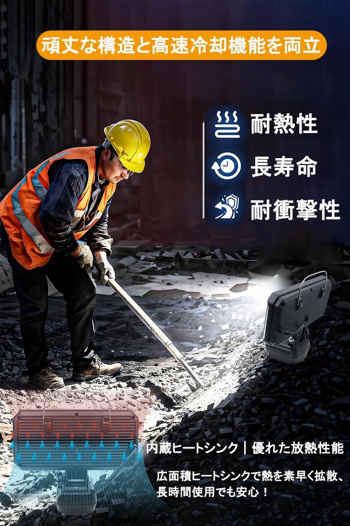 LED Work Light Floodlight [Infinitely DimmableColor Adjustable] Compatible with 14.4V18V Power Supplies, High Brightness, 10,000LM, Continuous