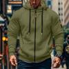 Men Athletic Workout Jacket Fashion Sweatshirt  Pockets Fall Fashion  Oversized Hoodies