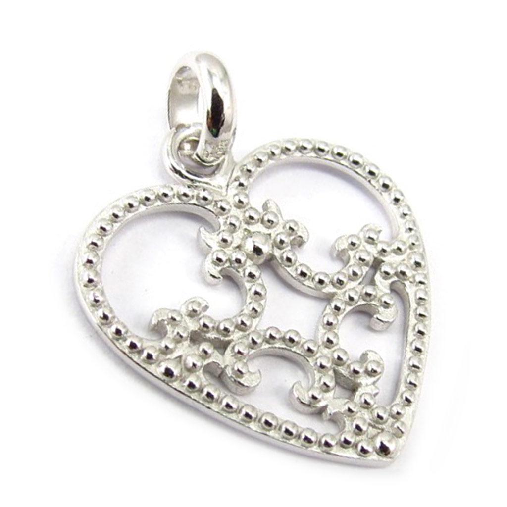 Les Trésors De Lily [K3625] - Silberner 'Love'-Anhänger Silber (rhodiniert) - 22x18 mm