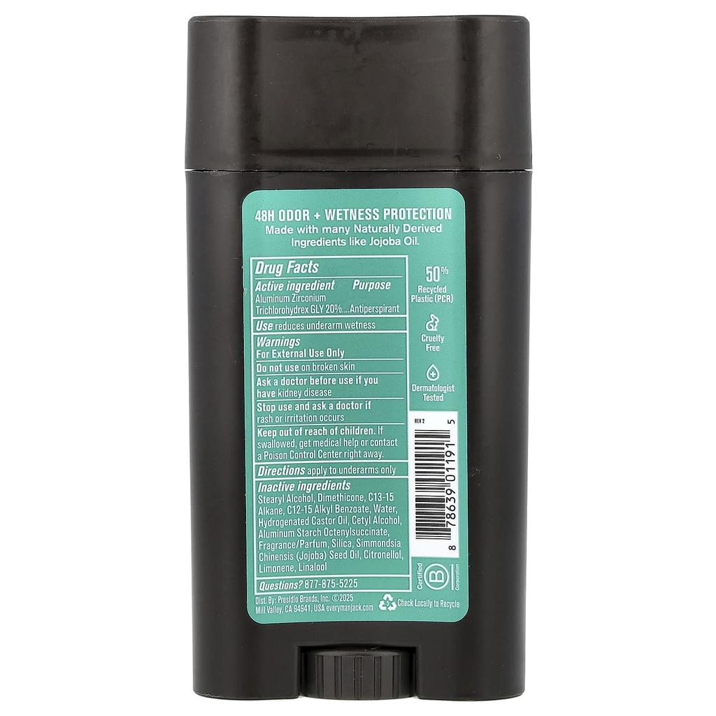 Every Man Jack, Antitranspirant + Deodorant, Meersalz + Zitrus, 2,6 oz (73 g)