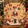 DIY Framed Pearl Painting Kit with Nutcracker Christmas Decor 5D Sparkling Bead Art Canvas Ready to Display Home Decor Gift Idea Elegant Festive Set