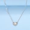 Angel's Wings Feather Necklace 925 Silver Original Blue Eyes Long Chain Link For Mom Women Wedding Party Jewelry Gift