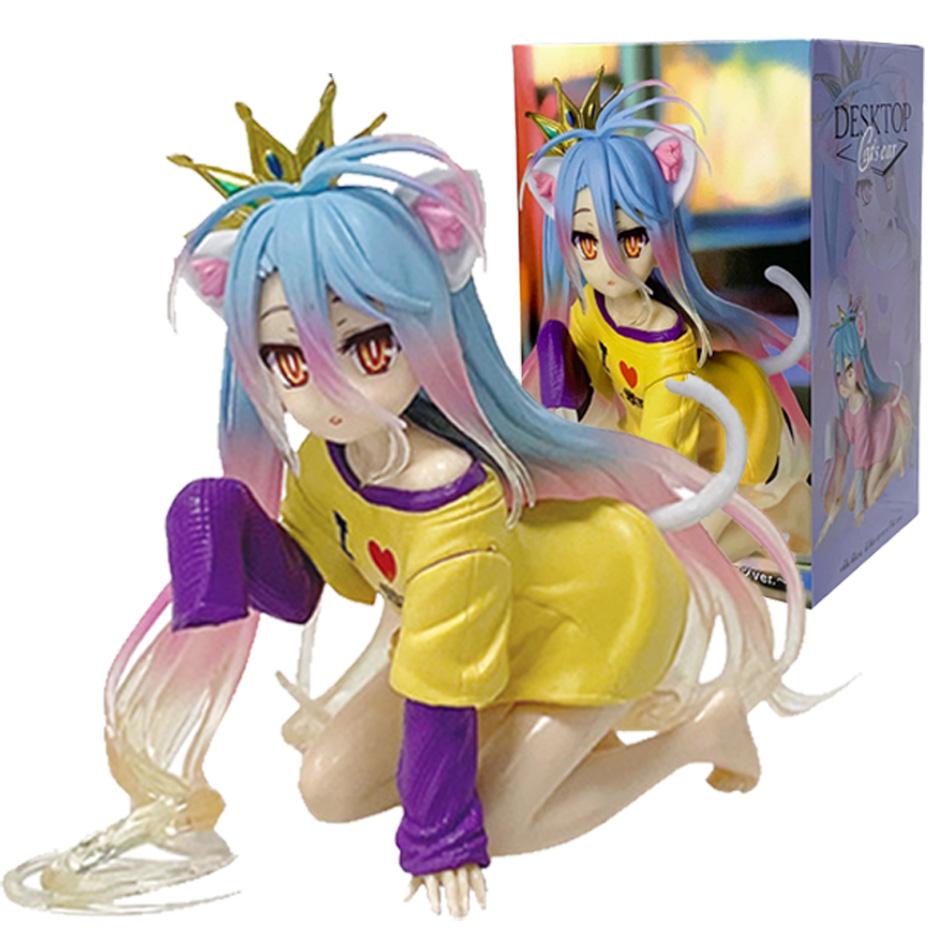 Anime  No Game No Life White " 10CM Shiro PVC Model Action Figures Model Collection Ornament Toy Holiday Gif In Stock