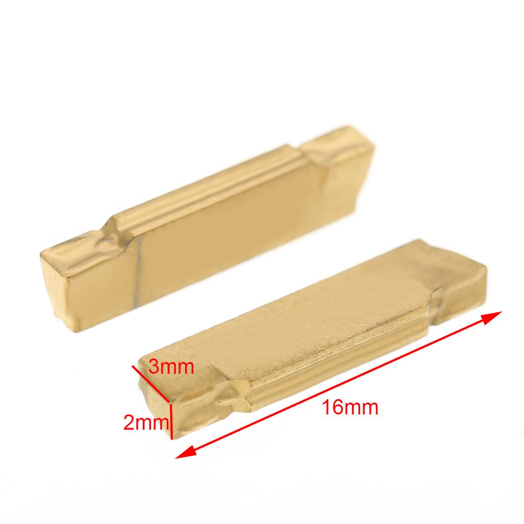 10pcs MGMN200-G Carbide Inserts Blades for MGEHR/MGIVR Grooving Cut-off Tool