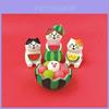 Watermelon Cat Resin Figurine Summer Cool Decor For Home Office Shelf Display
