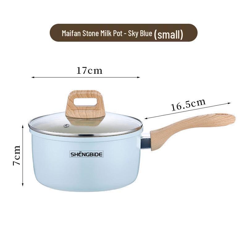 SHENG BI DE Maifan Stone Non-Stick Milk Pot