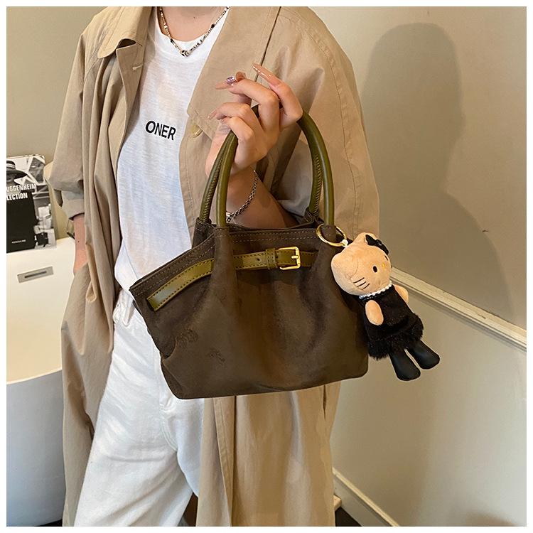 

Retro Frosted Women s Crossbody Bag - 2025 Autumn/Winter Edition: Color Block Handbag, Versatile and High-End