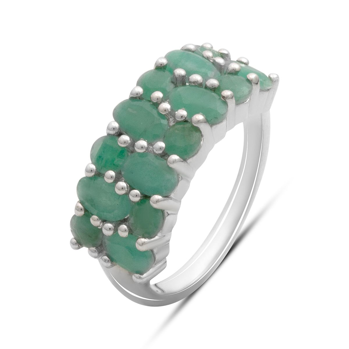 

Серебряное кольцо с натуральным изумрудом 2.458ct, вес изделия 4,08 гр (2180005) 18.5 смарагдовий