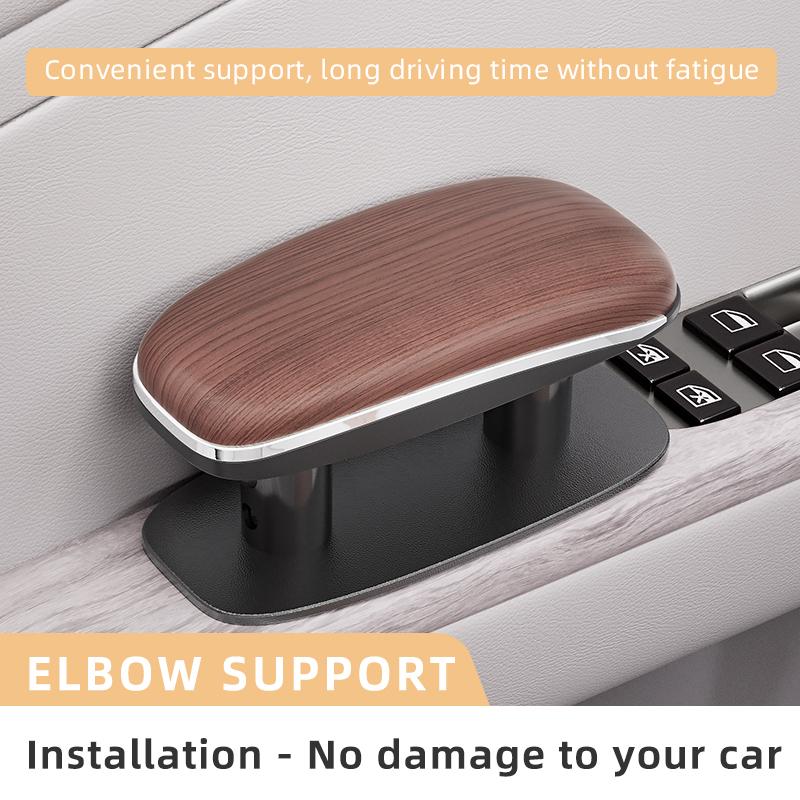 Adjustable Car Door Armrest Pad PU Leather Memory Foam Elbow Support Cushion for SUV Sedan Relieve Driving Fatigue