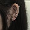 Retro Gothic Stainless Steel Rivets Ear Bone Nail Hip Hop Ear Clips Earring For Women Accessory