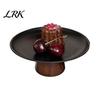 Stylish Dessert Dish Stainless Steel Fruit Plate for Kitchen Counter, Modern Pedestal Serving Elegant Tray, Multi-use Platter Dining Table Home Decor