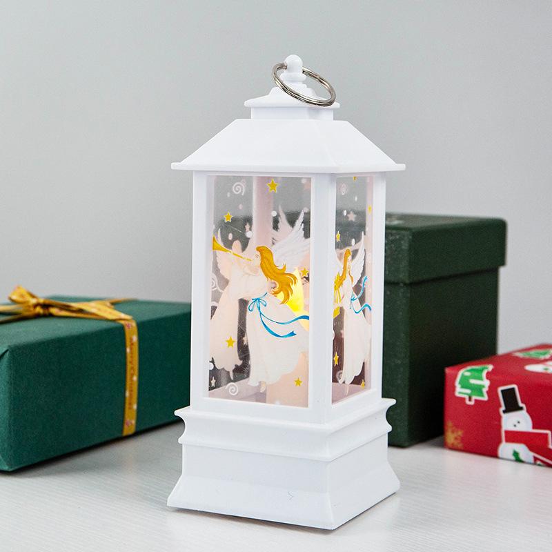 1Pc Christmas Decorations Small Lanterns Candle Lamps Electronic Snowman Night Lights Christmas Gifts Desktop Ornaments