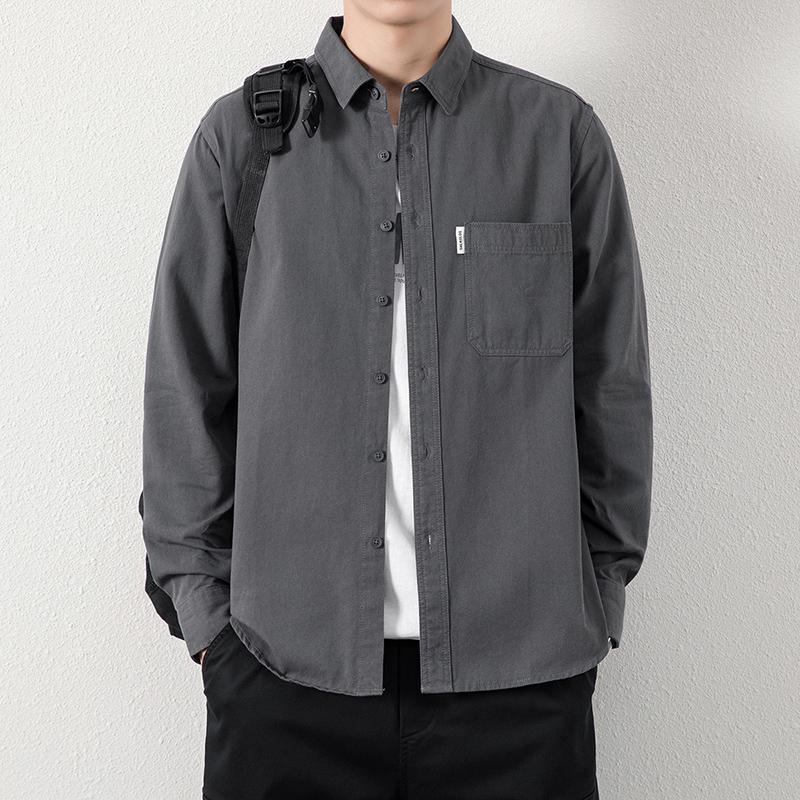 

Men s Casual Long Sleeve Button Down Shirt - Classic Fit with Chest Pocket M