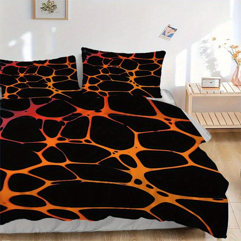 

3 шт. Комплект постельного белья с принтом абстрактного узора, Дышащий и мягкий, Можно стирать в машине, Рождественский подарок, Подходит для украшения спальни, 15162 135x200cm
