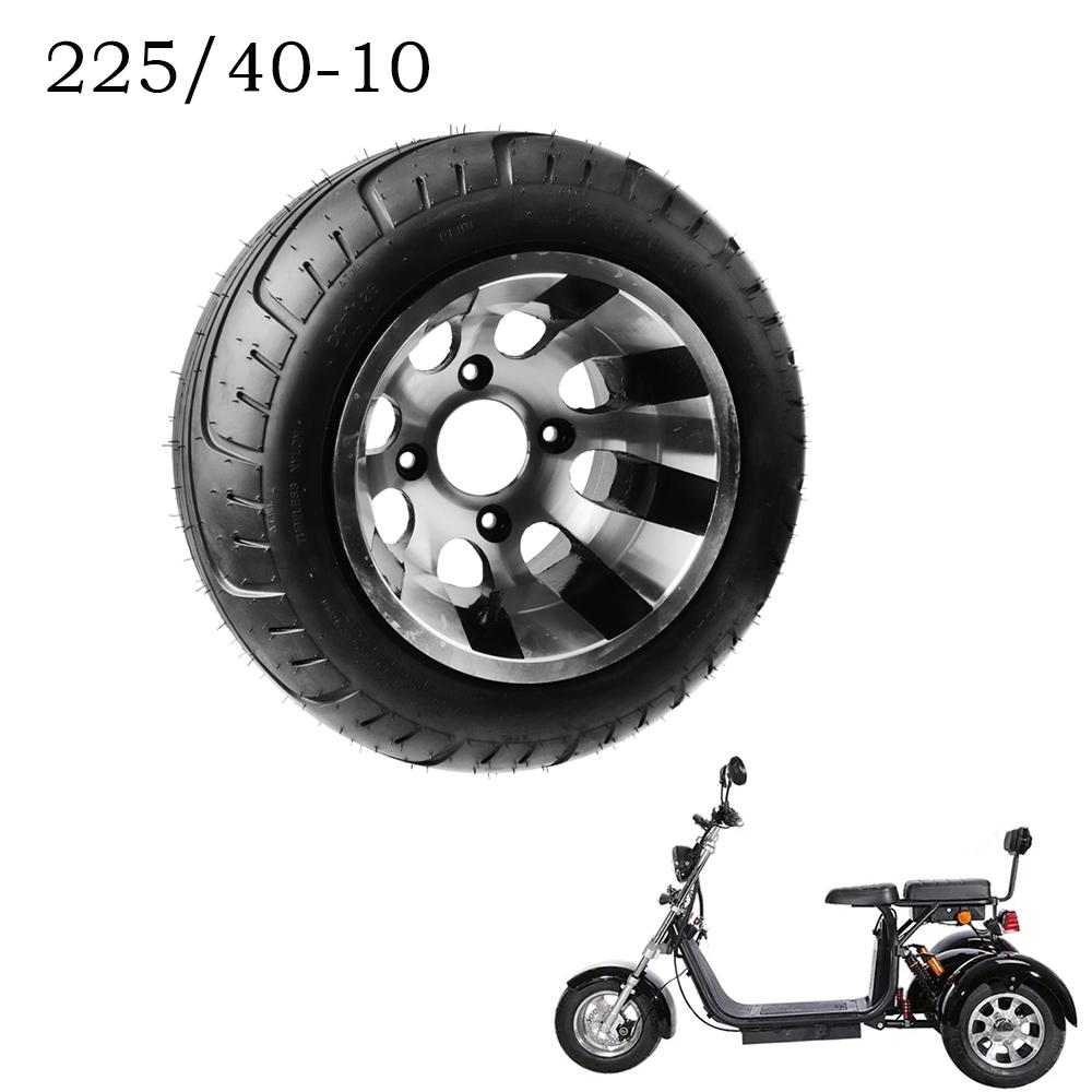 Ruota in Lega 225/40-10 per Scooter Elettrico Citycoco a Tre Ruote 20.5X10-10 22X10-10 20X10-10 Parti Accessori Mozzo Posteriore