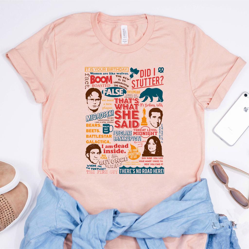 The Office Quotes Tshirt Funny The Office Tv Show Inspired Shirt Dwight Schrute Michael Scott Shirts Dunder Mifflin Tops