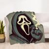 1pc Scream Outdoor Blanket Lightweight Flannel, Soft & Warm, All Season Use for Sofa, Outdoor, Camping, Living Room, Office, Chair