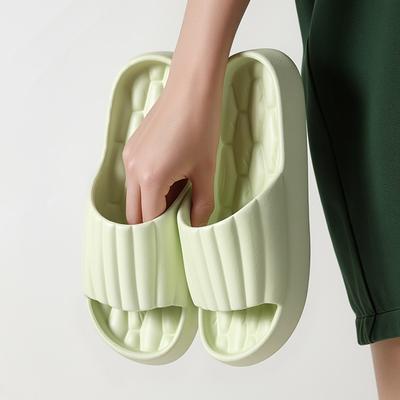 Damen Sommerschuhe einfach, Herren weiche Hausschuhe, rutschfeste Sandalen für Paare Badezimmer, bequeme Outdoor-Strandschuhe für Erwachsene