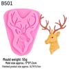 Reindeer DIY Christmas Fondant & Resin Mold for Cake, Chocolate, Plaster, Pine Cone, and Clay.