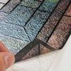 Static Cling Stained Glass Film Rainbow Pattern Static Cling Film  for Windows Doors Sidelight