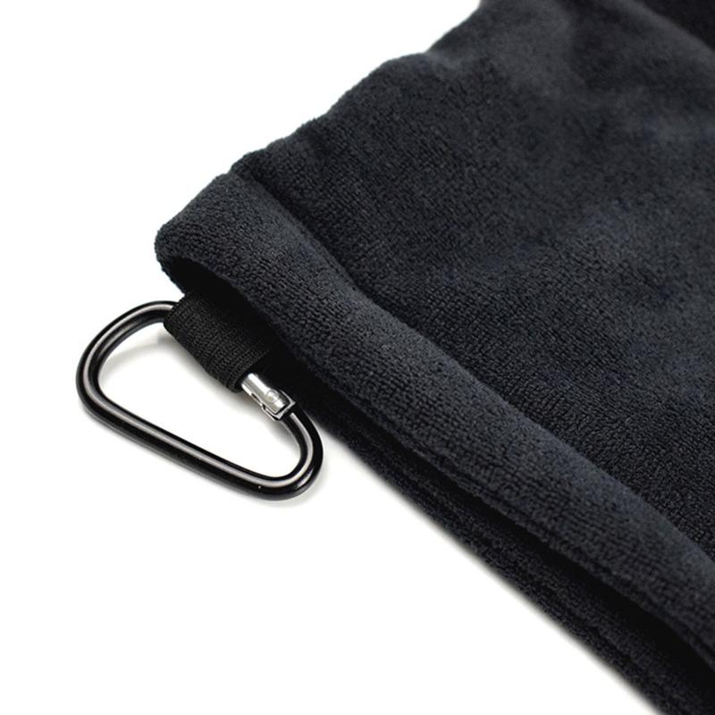 Golf Wipe Cloth Cleaner Microfiber Golf Ball Cleaning Towel with Carabiner Hook