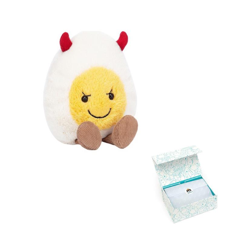 JELLYCAT Food Food Devil Egg Fun Doll Plush Doll 14cm Tall