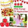 Tanlade Plastic Apple Container Valentine Apple Container Teacher Gifts Bulk Back To School Candy Holder Snow Party Apple Decorations for Valentine