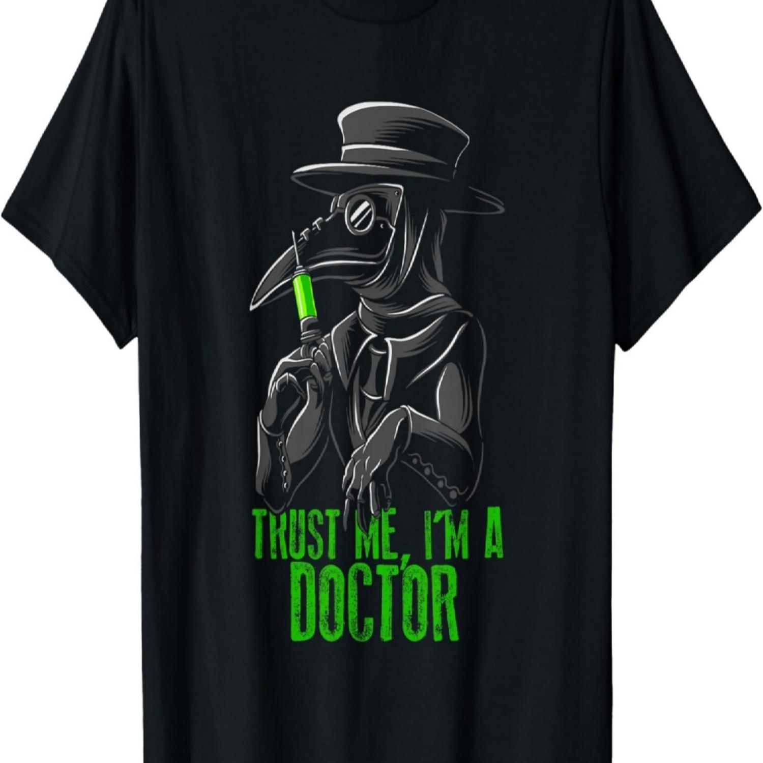 Plague Doctor Shirt Trust Me I m a Doctor Funny Doctor PhD T-Shirt S