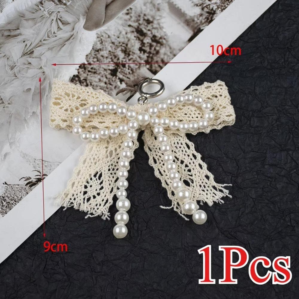 1 Pc Lace pearl bow Shoe Shoelaces Charms for Sneakers Decorative Shoe Flower Buckle Decorative Shoe Fashion Charm Accessories