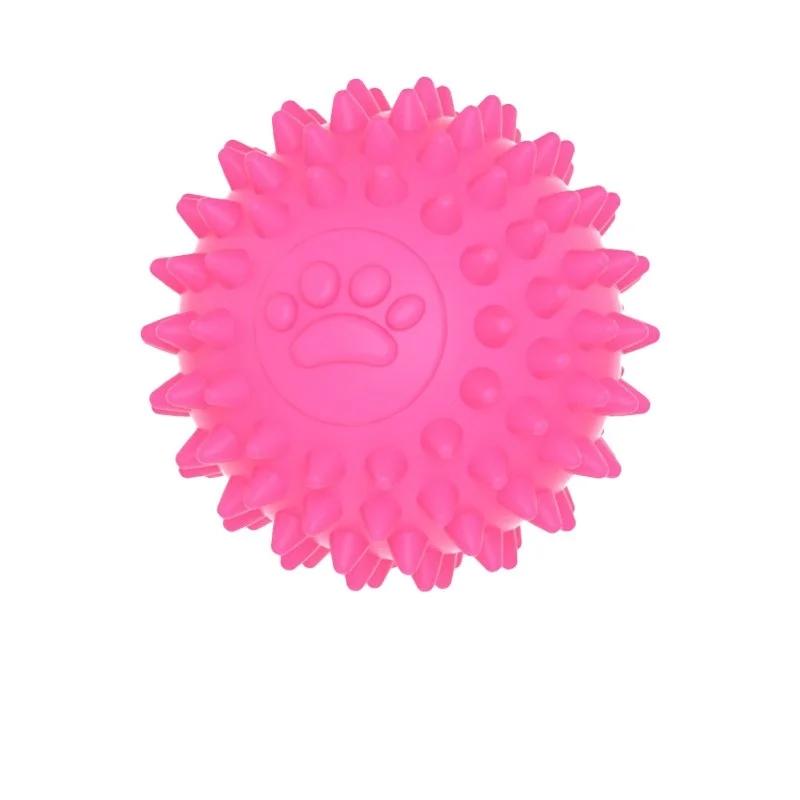 

Pet Solid устойчивый к укусам жевательный неразрушимый прыгающий мячик для собак резиновая дрессировка интерактивная игра игрушка для прорезывания зубов красный