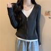 Women's Slimming Two-Piece Knit Cardigan with Inner Layer