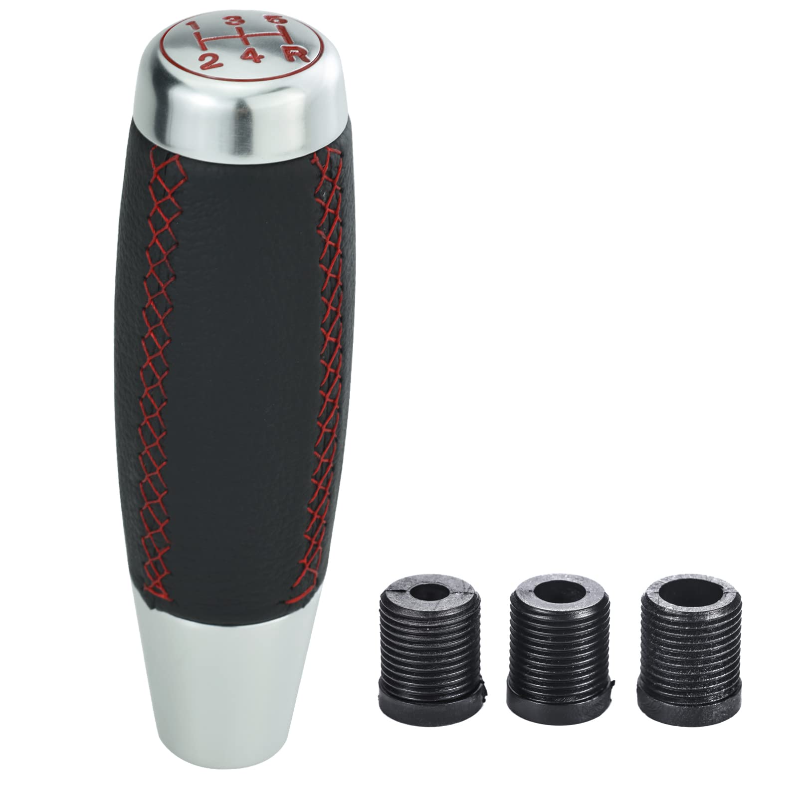 

Arenbel Leather Shift Knob mt 5-Speed Long Gear Shift Handle Universal Manual Car Black чёрный